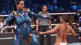 WWE 2K24 - Ronda Rousey vs. Stellar Blade - Full Match 💙❤️