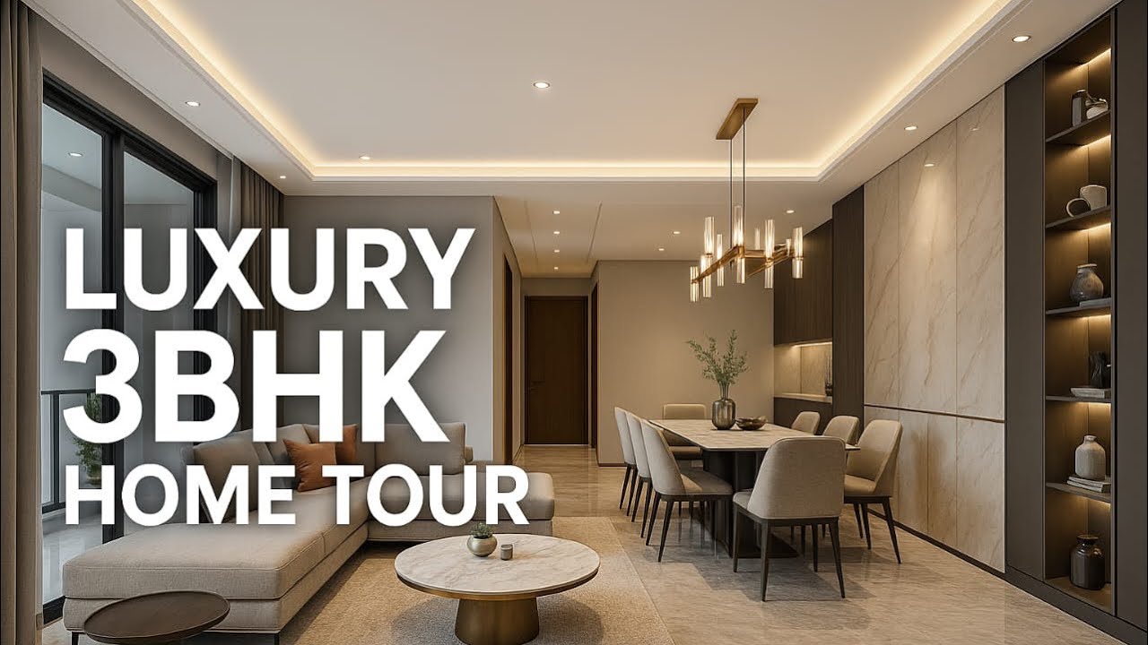 Modern Luxury 3BHK Home Tour | Interior Design Ideas for Dream House 🏡 ...