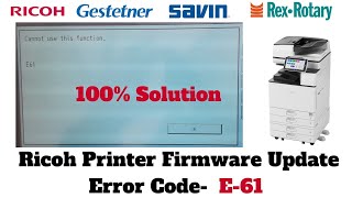 Ricoh Printer Firmware Update Error Code-E-61, Ricoh Error Code, Ricoh SC Error Code, screenshot 4