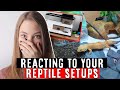 REACTING TO MY SUBSCRIBER'S LEOPARD GECKO SETUPS #16