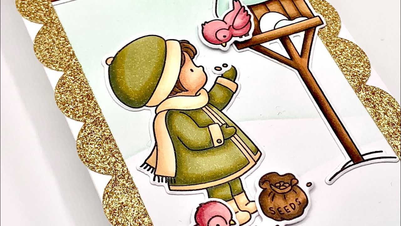 I GOT CHALLENGED: Hello Bluebird - Feed The Birds & Crafty Meraki - Timeless Frames Slimline Die