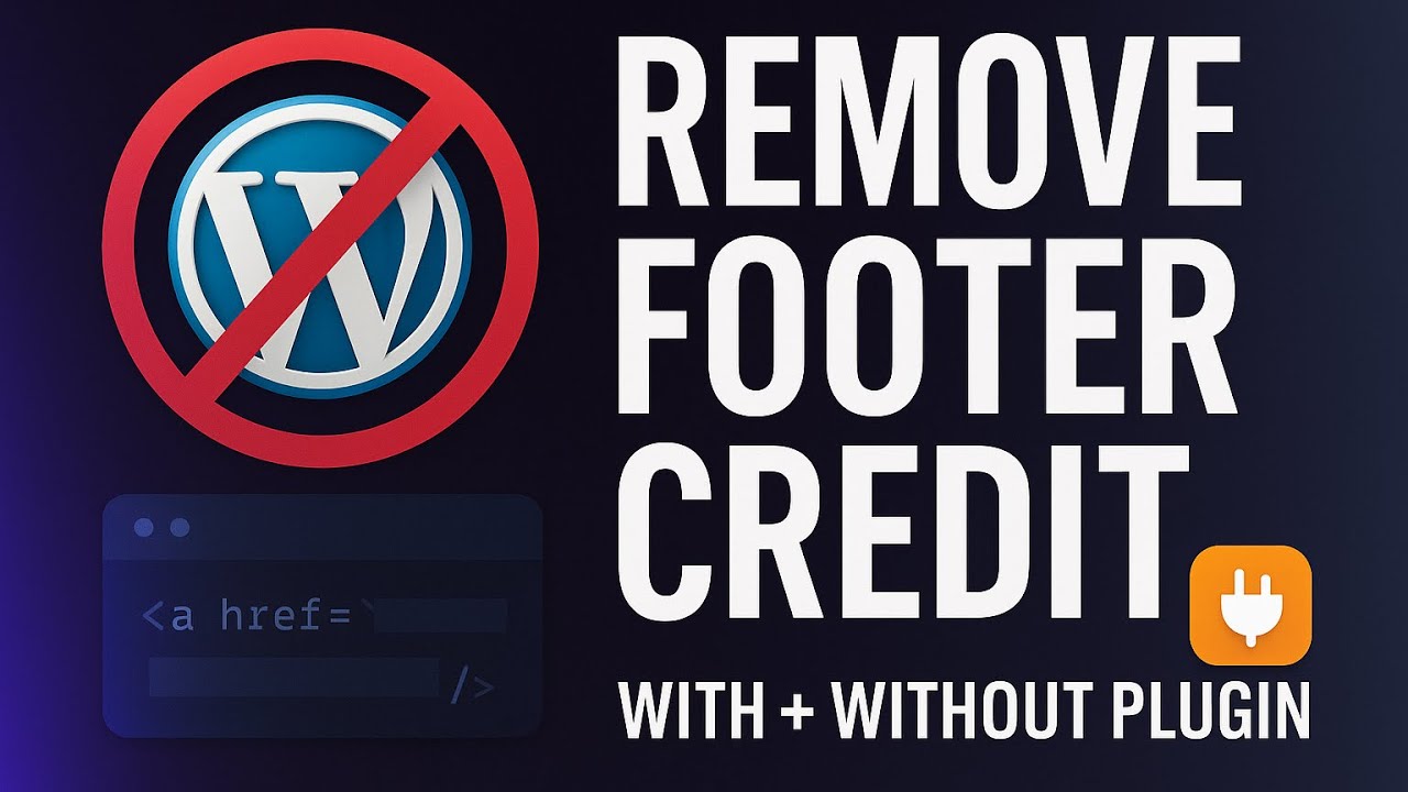 How to Remove WordPress Footer Credit (With & Without a Plugin)