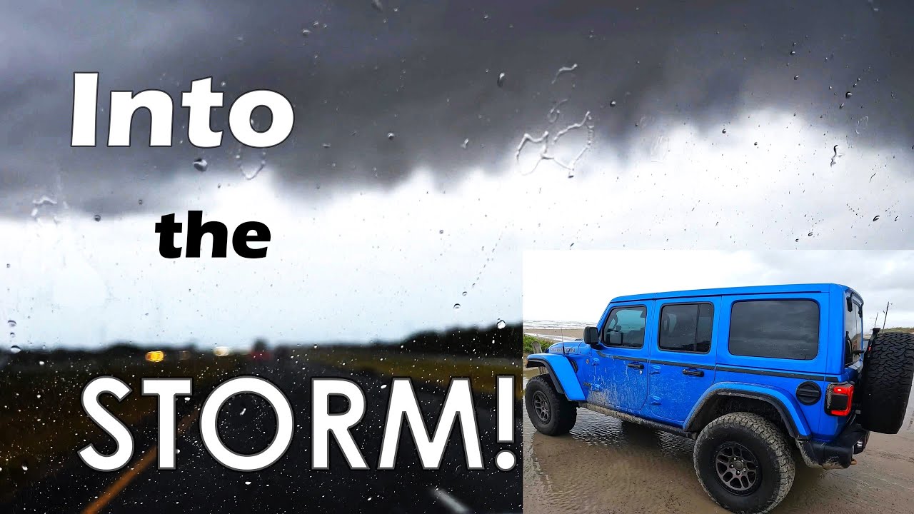 Into the Storm! - Tropical Storm Harold Hits Texas! - YouTube