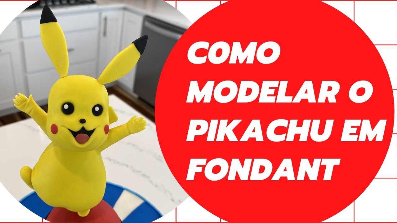 PIKACHU TUTORIAL FONDANT \ PASTA AMERICANA COMO MODELAR YouTube