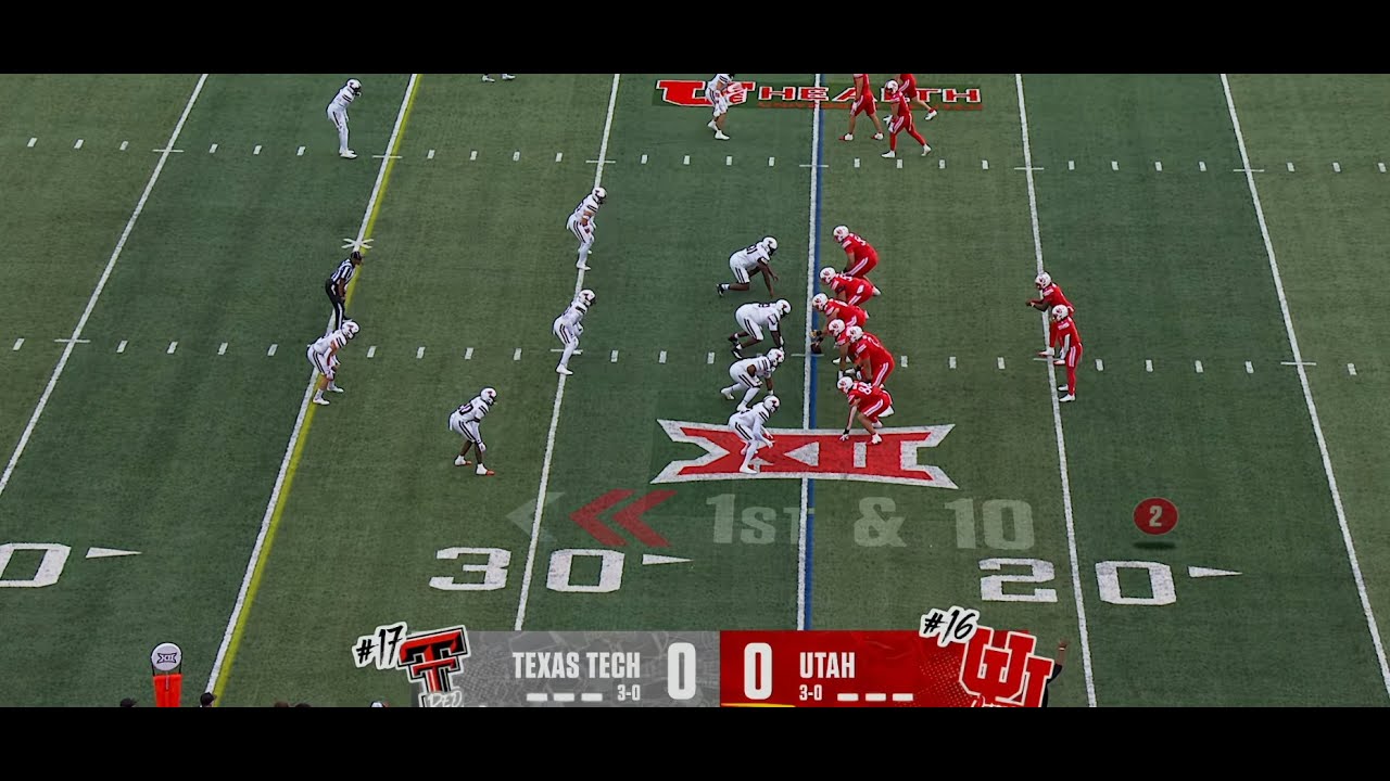 #17 Texas Tech @ #16 Utah, Condensed Full Game - Week 4, 2025
