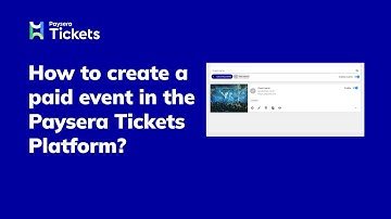 How to create a paid event in the Paysera Tickets Platform?