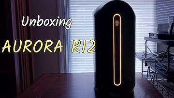 Unboxing An Alienware Gaming Desktop (AURORA R12) - New Computer!!