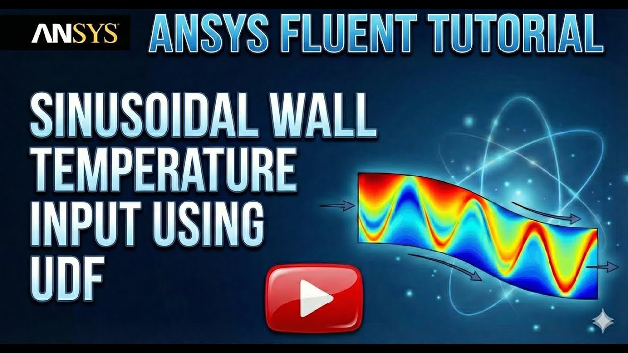 Учебное пособие по ANSYS Fluent: Граничные условия синусоидального нагрева стенки с использование...