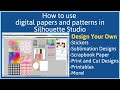 Digital Papers &amp; Seamless Patterns Silhouette Studio Tutorial Three ways to fill shapes with pattern