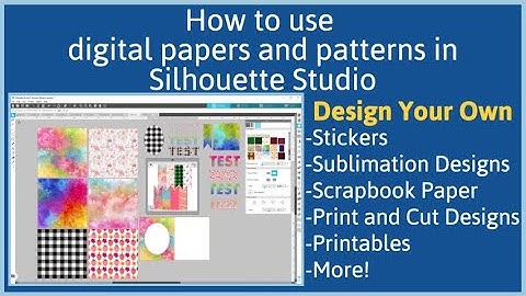 Digital Papers & Seamless Patterns Silhouette Studio Tutorial Three ways to fill shapes with pattern