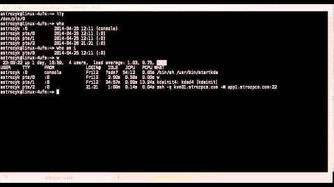 Linux Commands Series: tty, who, what, whoami