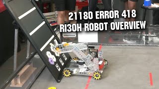 21180 Error 418 Robot Overview | Pixel and Drone Scoring | Programming | Robot in 30 Hours