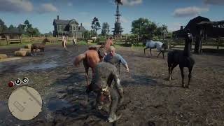 Getting Into Fights and Abusing Horses PT1 - RDR2