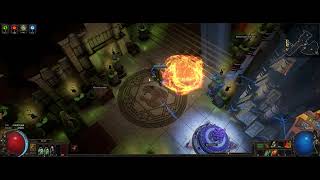 Path of Exile - Vaal molten strike reduced projectile speed (proof of concept)