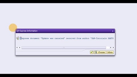 Express document Update is geannuleerd ontvangen van auteur xxxx xxxx