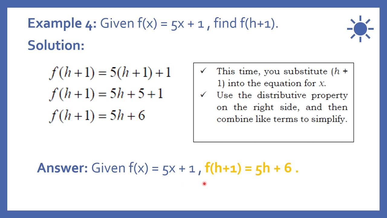 Module 2 Evaluating Functions