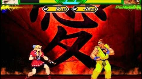 [Capcom vs SNK W 2.8] [Tag Team vs Solo] Karin and Sakura vs Dan