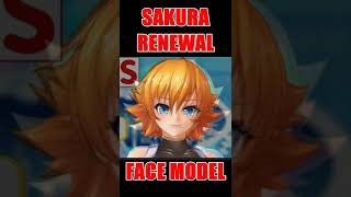 Action Taimanin Igawa Sakura Old and Renewal Face Model Compare #shorts