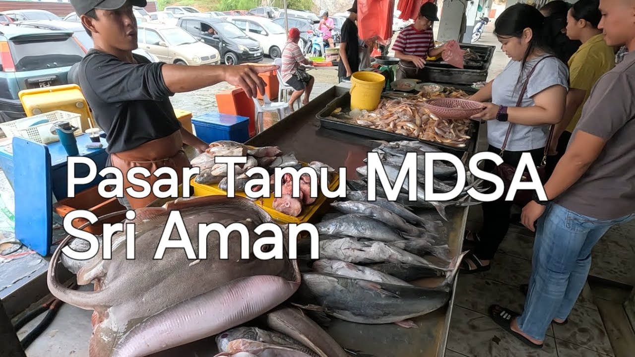 Sarawak Sri Aman Simanggang Pasar Tamu MDSA & Terminal Bas 🐟 Memang special pasar ini✌️