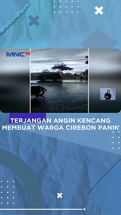 Terjangan Angin Kencang Membuat Warga Cirebon Panik #Shorts