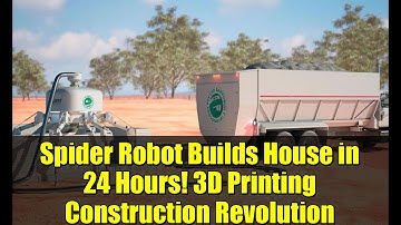 Spider Robot Builds House in 24 Hours! 3D Printing Construction Revolution