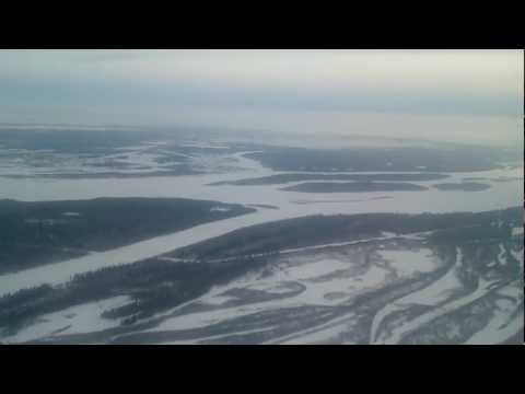Yak-40 Landing in Nadym 17/02/2012 Посадка в Надыме Як-40