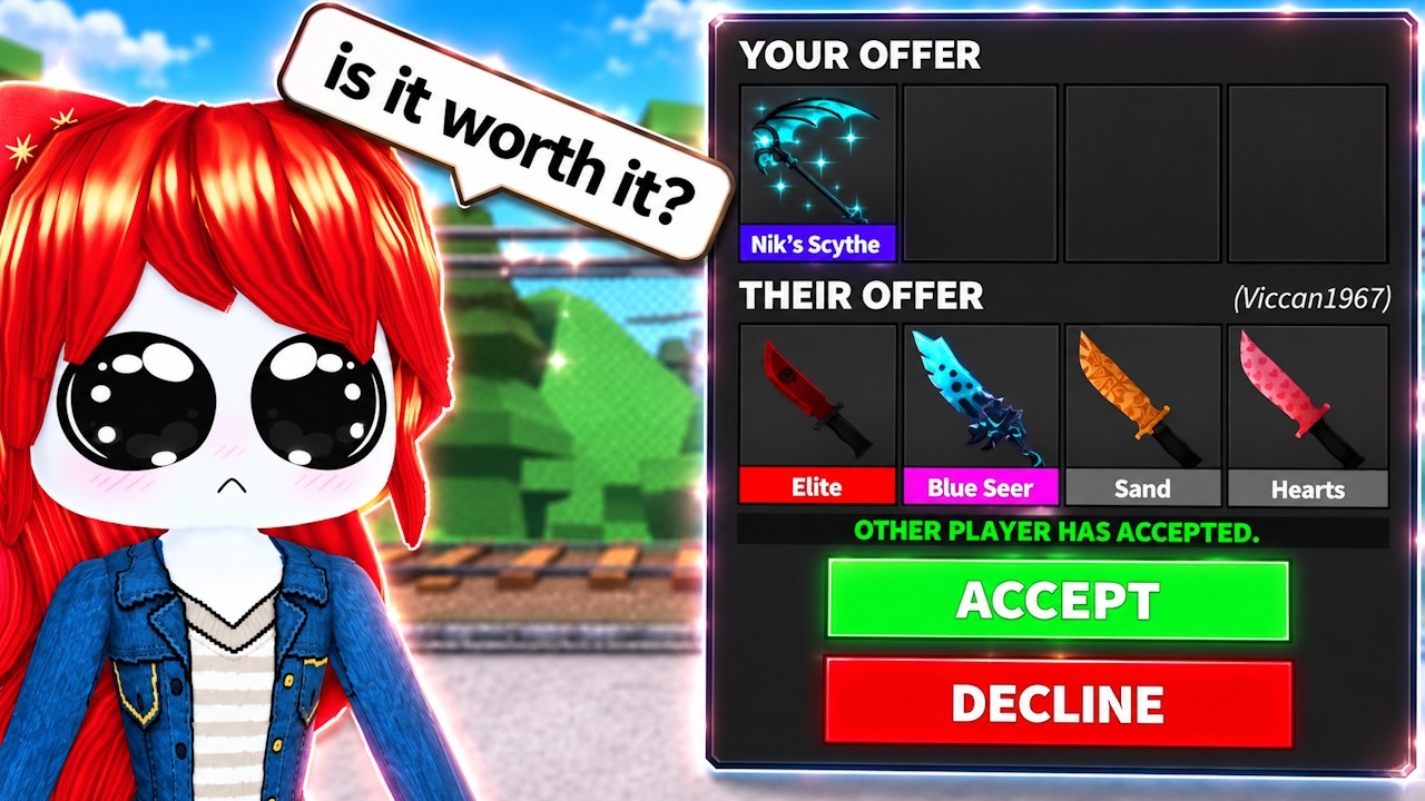 Seeing if People Will Scam me for my Niks Scythe