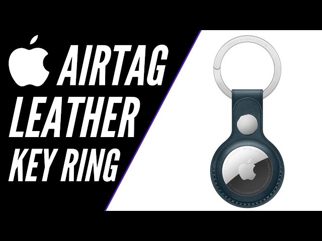 Apple AirTag leather key ring, Toast