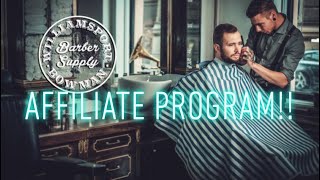 SAVE MONEY ON YOUR EQUIPMENT with the Affiliate Program with @WilliamsportBowmanBarberSupply