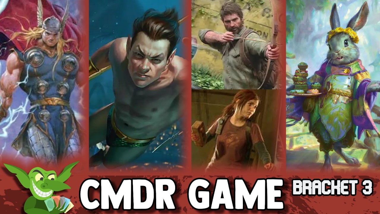 Thor, God of Thunder VS Namor the Sub-Mariner VS Joel | Ellie VS Ms Bumbleflower #commander gameplay thumbnail