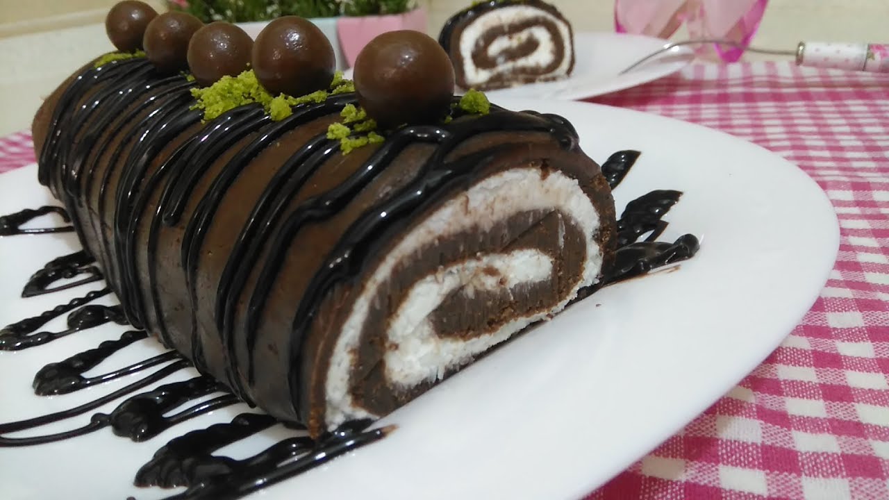 PİŞMEYEN RULO PASTA Tarifi BİSKÜVİDEN EKONOMİK PASTA SADECE 10