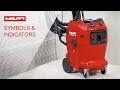 LEARN more about the symbols and indicators of the Hilti DD WMS 100 water management system