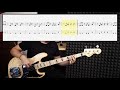 The Counting Crows - Accidentally In Love (bass cover with tabs in video)