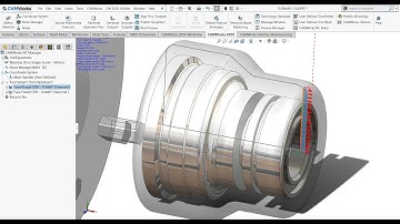 CAMWorks Turning Tutorial -4 Face Grooving & Some Tricks