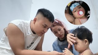 Minh Chau developed a high fever after getting vaccinated, leaving her parents heartbroken.