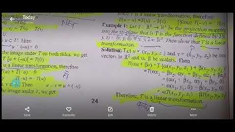 Linear Transformation with example Bsc mathe MSc mathe NBHM tifr CSIR-NET Subscribe🙏