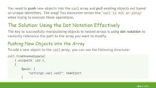 Mastering Push & Pull Operations in MongoDB Arrays
