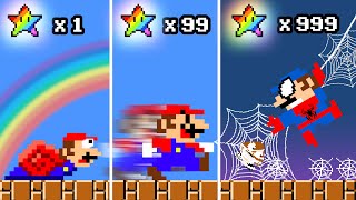 Mario Wonder but Every Rainbow Star Makes Mario FASTER To Mario SPIDERMAN Power | 2TB STORY GAME