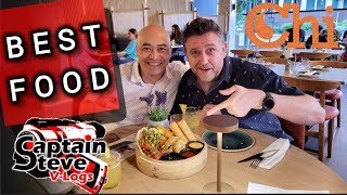 Best Restaurant In Town ??? Chi Asian Fusion - Captain Steve Vlog