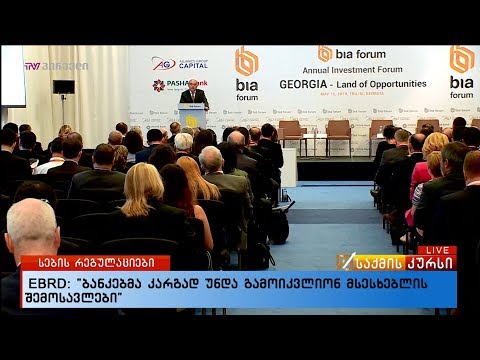 EBRD: \"ბანკებმა კარგად უნდა გამოიკვლიონ მსესხებლის შემოსავლები\"