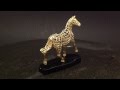 Gold 3D Printed Horses with 3D Printed Ceramic Base