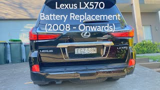 Lexus LX500/LX570/LX600 - 12V Battery Replacement (2008-Onwards) | DIY - Difficulty: Easy