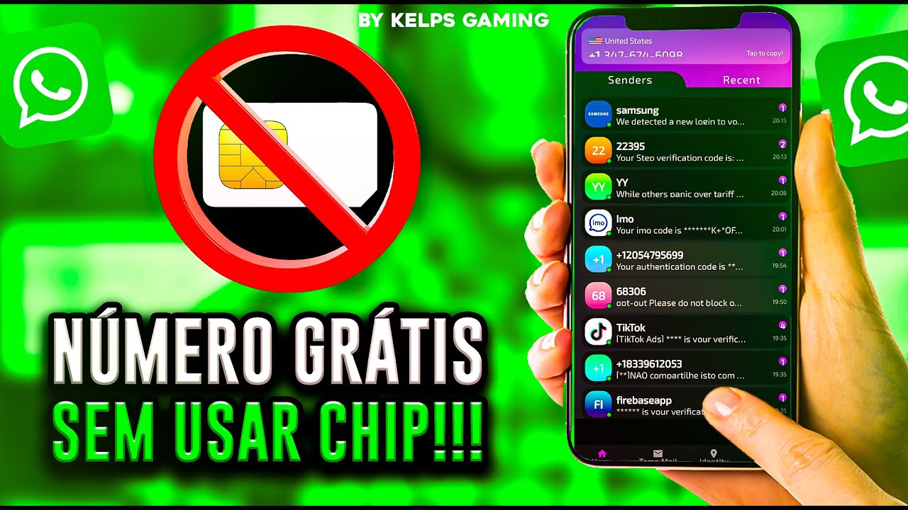 🚀COMO CRIAR NÚMERO VIRTUAL para WHATSAPP sem CHIP | numero fake para WhatsApp 2025 (Guia completo)