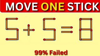 🔥🧩 99% Failed This! Can You Move ONE Stick to Fix the Equation? 🤔✅