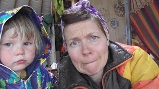 OFF GRID YURT LIFE - THE RAIN IS KILLING US