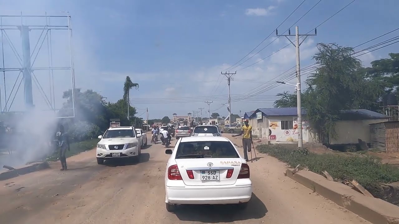 Juba South Sudan   Drive across City  Return