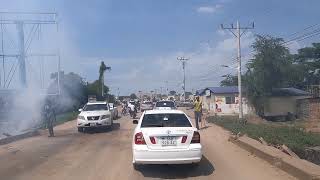 Juba, South Sudan - Drive across City & Return