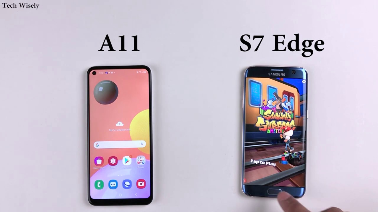 SAMSUNG A11 vs S7 Edge | Speed Test Comparison