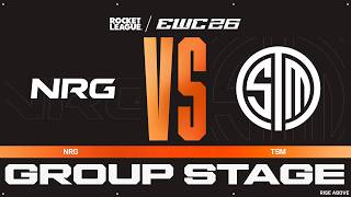NRG vs TSM Rocket League at EWC 26 - Group Stage
