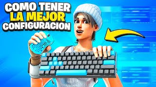 La Nueva MEJOR CONFIGURACION de TECLADO y RATON para JUGAR a Fortnite como un TRYHARD...